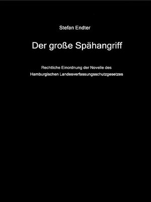 cover image of Der große Spähangriff